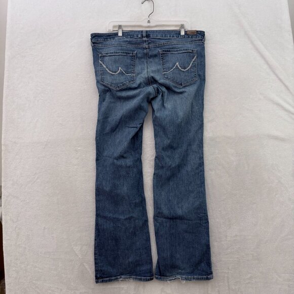 Ariat Jeans Womens 33R (36x30) Blue Bootcut Stretch Western Embellished Whisker - Picture 14 of 14